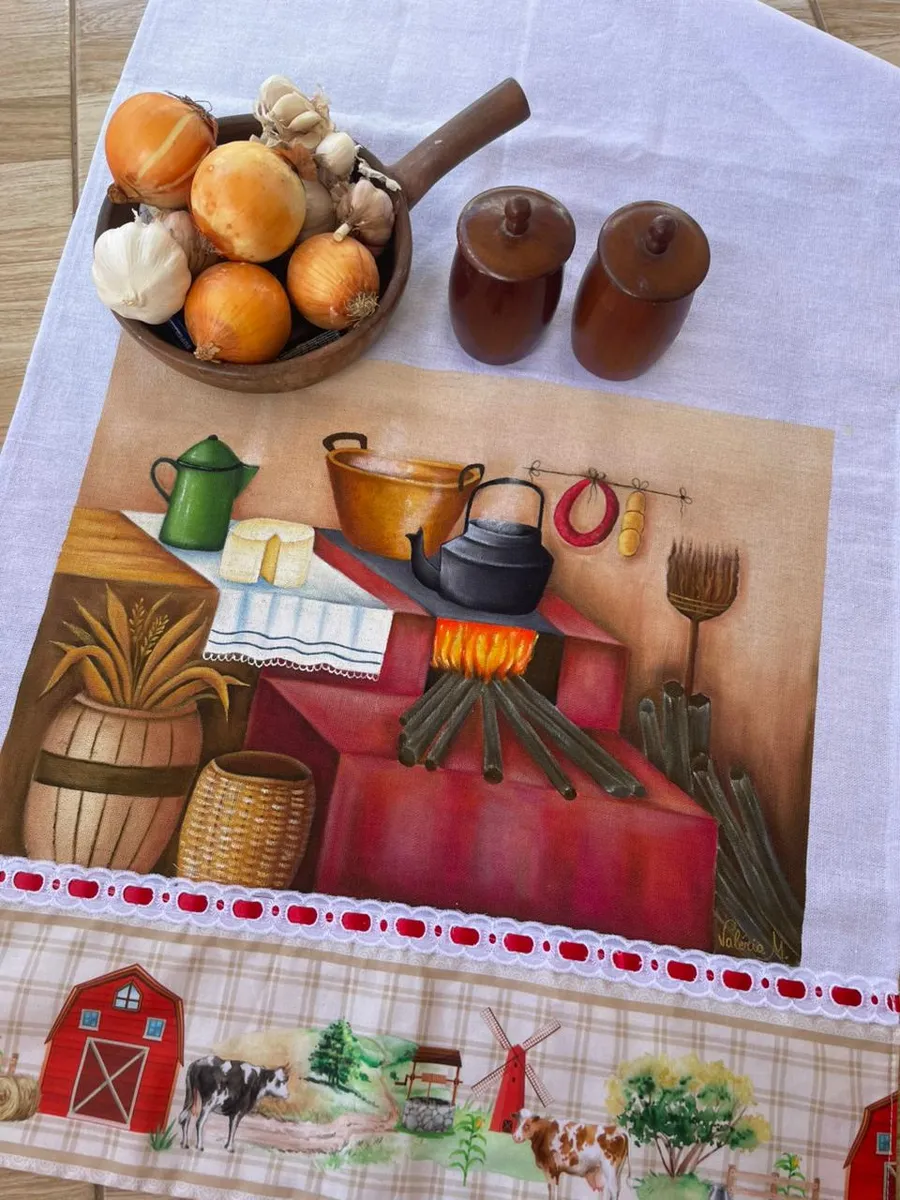 Pano de copa Fogão à Lenha