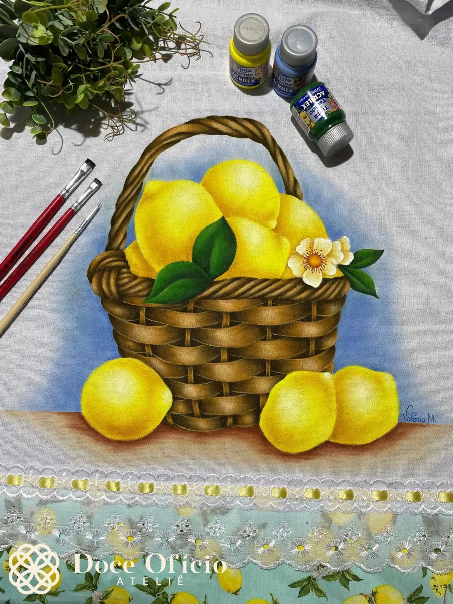 Pano de copa Limão Siciliano