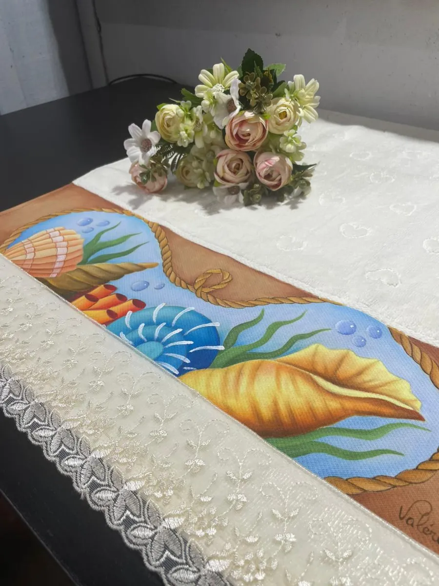 Toalha rosto Fundo do Mar