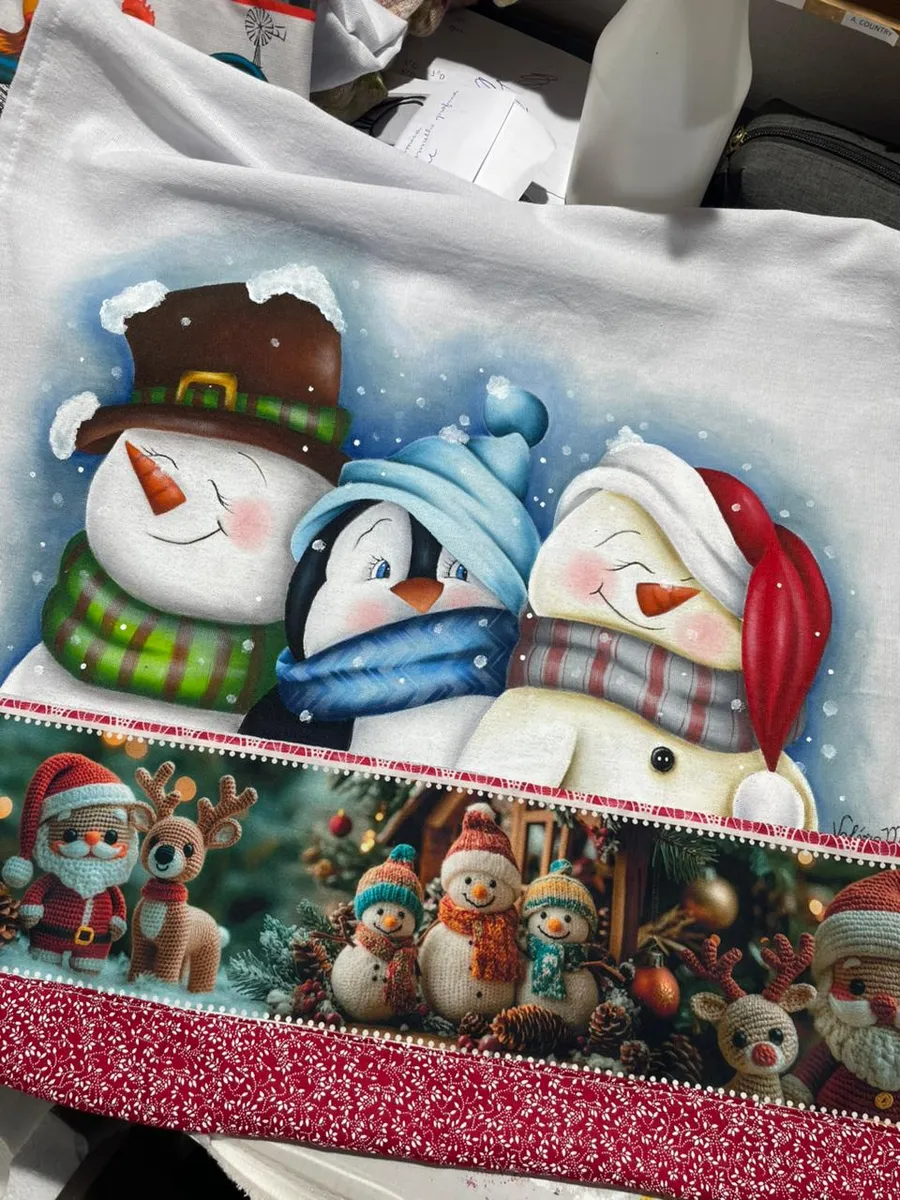 Pano de copa Trio Fofuxo