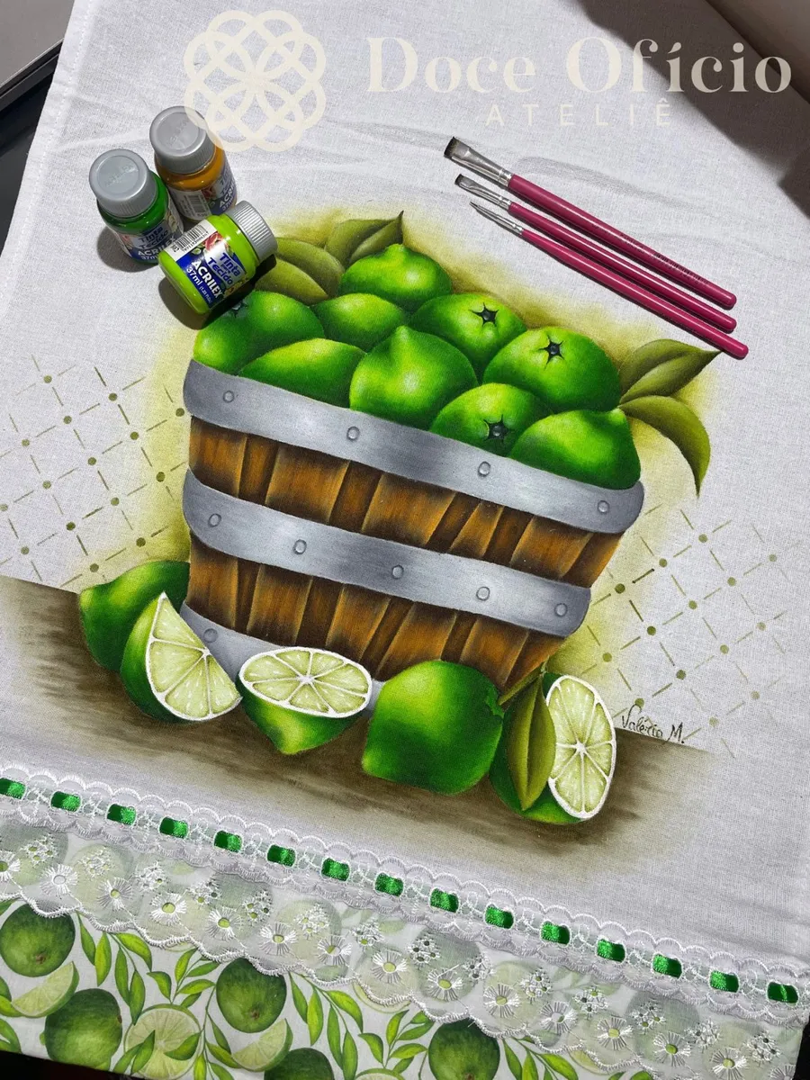 Pano de copa Balde de Limões